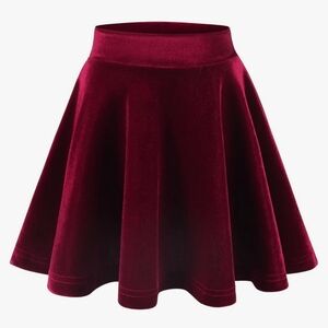Forever21 - Marron Velvet Skater Skirt